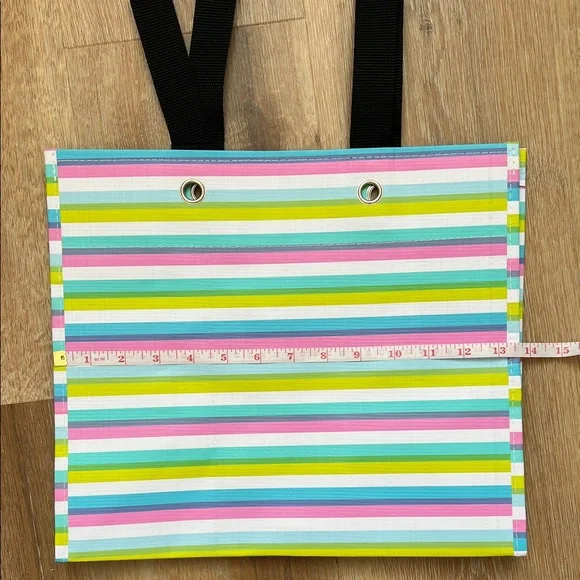 SCOUT Vibrant Striped NWT Large Package Gift Bag 13.5” W x 12” H x 6” D - Picture 10 of 16